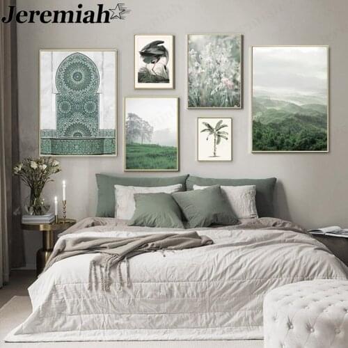 Modern Forest Canvas Painting Simple Flower Poster Wall Background Art Nordic Room Home Decoration