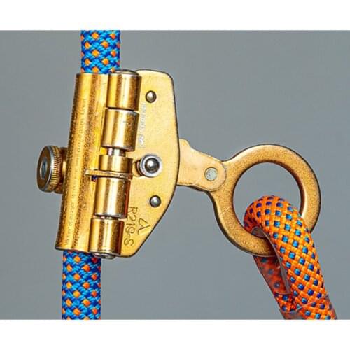 Alloy Rope Grab 6KN Heavy Duty Rope Protector Safety Gear Lock for 32mm Ropes
