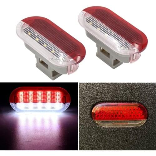 For VW Golf MK3 MK4 Jetta Beetle Touran Polo Vento Bora Sharan Led Door Courtesy Lights Car Interior Warning Lamps 1J0947411B
