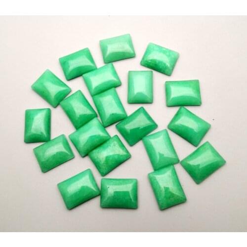 Green Natural Stone Tiger eye square Bead Cabochon 13x18 MM jewelry making Fashion accessories 24Pcs Free shipping no hole