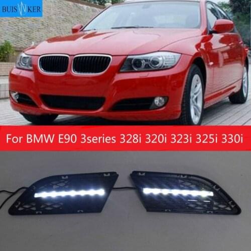1Pair Car LED DRL Daytime Running Lights Daylight Fog lamp For BMW E90 3series 328i 320i 323i 325i 330i 2010 2011 2012