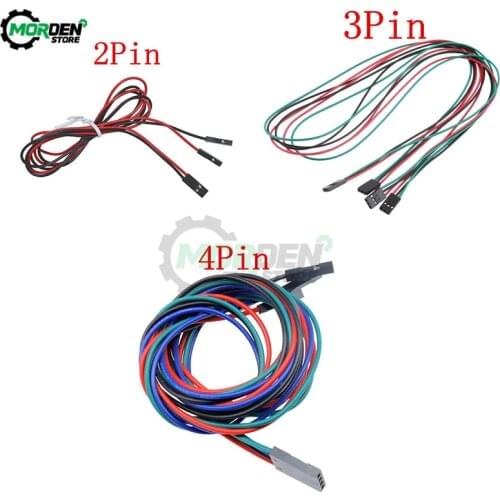 10pcs 2PIN/3PIN/4PIN 70cm Female Jumper Connector Wire Dupont Cable Double-Head Terminal Jumper Wire For 3D Printer