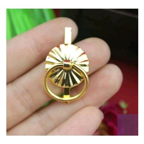 18mm Carton packaging Metal handle Handle small sun Decorative accessories Tray drawer handle Imitation gold handle Wholesale