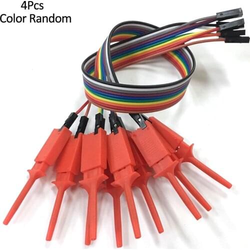 4PCS 28CM Logic Analyzer Cable Probe Test Clamp Wire Hook Test Clip for Electronic Components