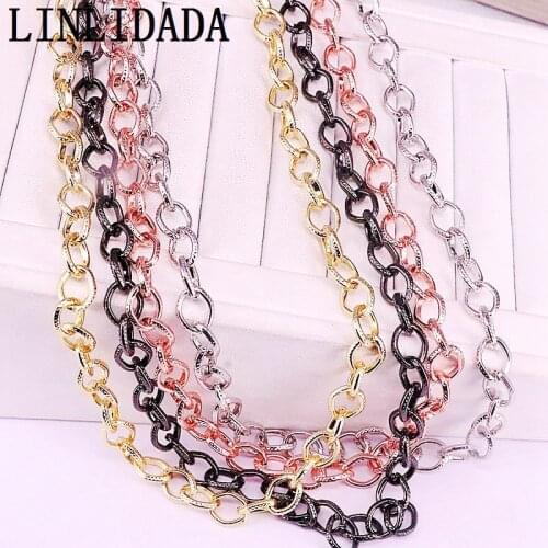 5Meters High Quality Gold /Gunmetal/Rose Gold Brass Chain,fashion jewelry component chain,necklace/bracelet jewelry Chain