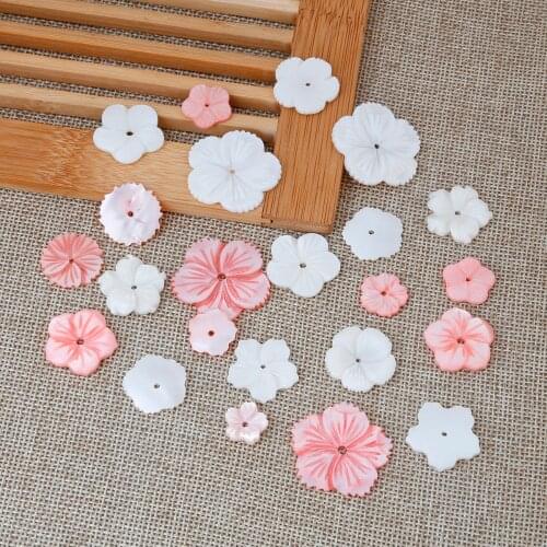 Kawaii 6Pcs Resin Flower Charms Pendants for DIY Decoration Neckalce Earring Key Chain Jewelry Making