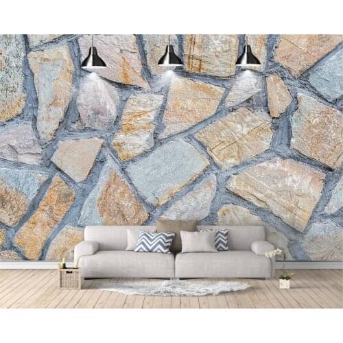 Beibehang Custom wallpaper high-grade marble brick HD Nordic minimalist TV background wall living room bedroom wall 3d wallpaper