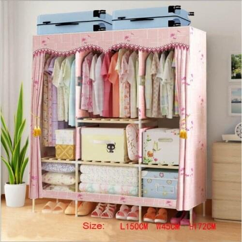 Factory Price Solid Wood Wardrobe length 150 cm