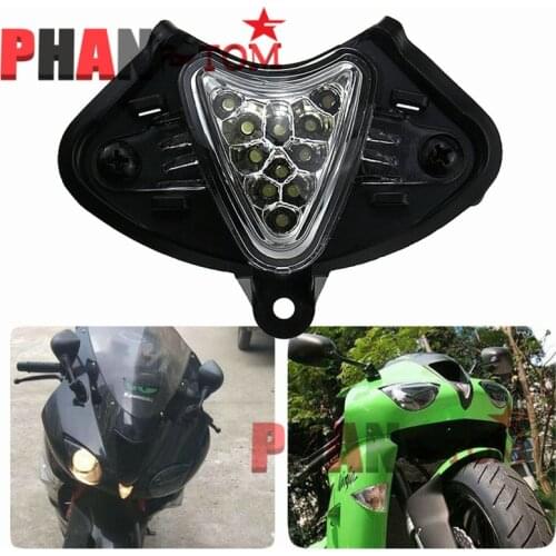 For KAWASAKI ZX-6R ZX6R 2007 2008 Headlight Headlamp Fog Lamp Front Head Light LED Front Center Light