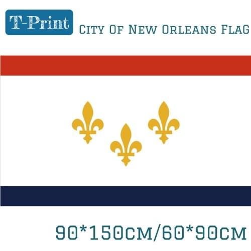 USA State of Louisiana City Of New Orleans 3x5ft Flying Hanging Flag 90*150cm 60*90cm Flag Banners For Campaign Office