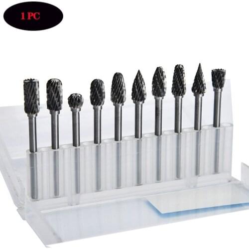 8MM Head Tungsten Carbide Rotary Point Burr Die Grinder 6mm Shank Abrasive Tool Drill Carving Bit 1pc