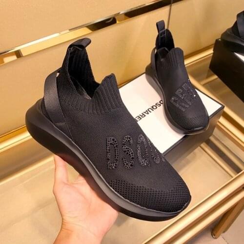 Hot Sale Ultralight Comfortable Casual Shoes Unisex Men Women dsquared2 shoes Walking Sneaker Soft Summer Big Size 35-45 Rubber