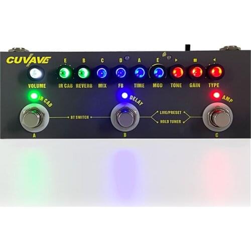 Cuvave Multi Effects Pedal Delay Chorus Phaser Reverb Effect Pedal CUBE BABY Rechargeable Guitar Pedal Guitar Accessory
