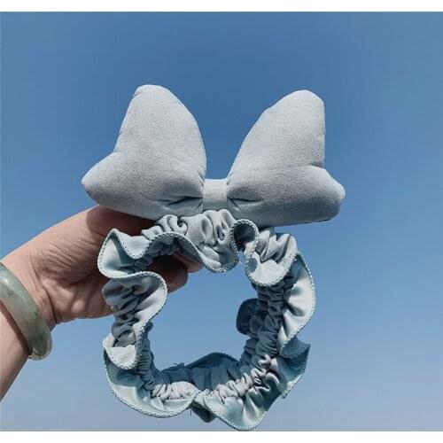 Fashion Big Bow Headband For Women Girls Hair Accessories Solid Turban Elastic Hair Bands Winter Headwrap