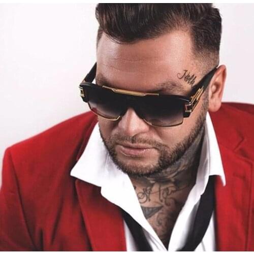 Fashion Sunglasses Blue-light Flat Lenses Men and Womens Retro Sunglasses Oversized Sunglasses mens sun glasses women glasses