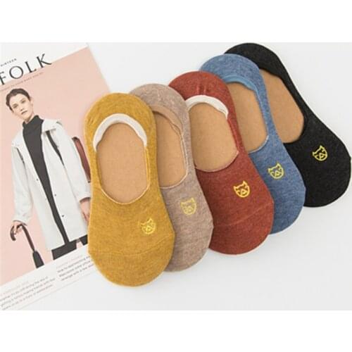 Summer socks Woman Invisible no-show Cotton happy women short japanese candy Anti-slip Lot Fashion socks Kawaii Pair Cute things