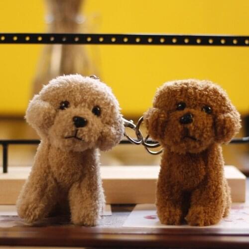 New Cute Exquisite Teddy dog doll plush toy very soft keychain baby Soothing doll christmase interesting Advanced gift