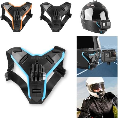 Motorcycle Helmet Chin Strap Mount for GoPro Hero 8 7 5 Xiaomi Yi OSMO Action Front Chin Bracket Holder Tripod Mount