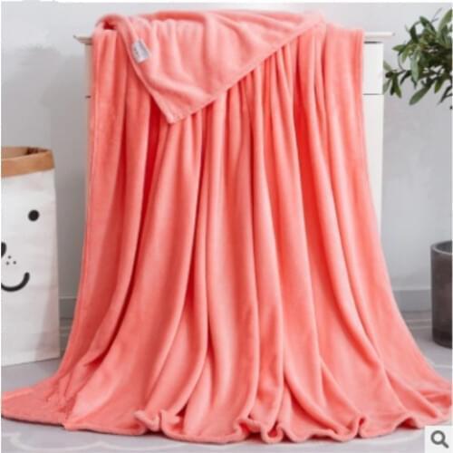 QI JIE LIFE Fleece Blankets On The Sofa