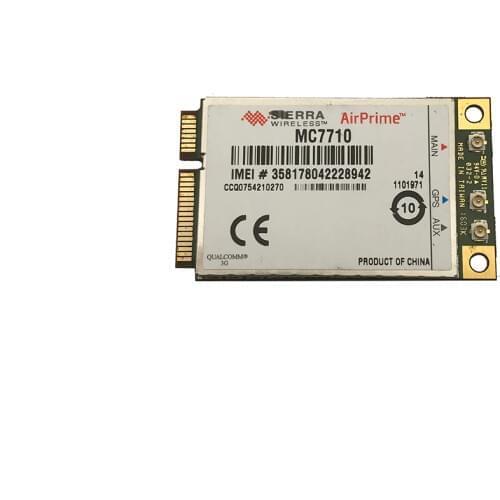 Unlocked Sierra Wireless QMI MC7710 4G LTE/HSPA+ 4G 3G Module WWAN Mini PCI-E Card WCDMA EDGE / GPRS /LTE 800/900/2100MHz