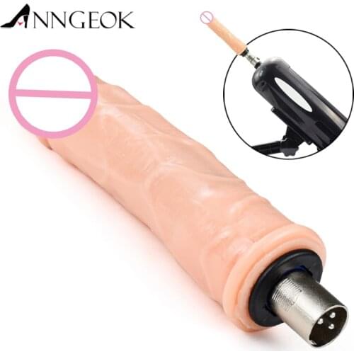 Realistic dildos Adult Sex Toys Man‘s Peins Dildos for Metal ANNGEOK Sex Machine Attachment