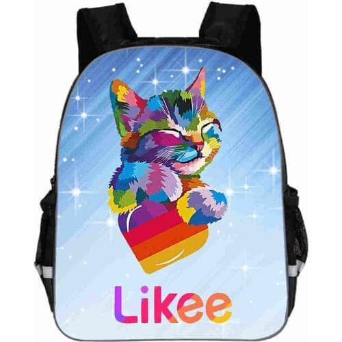 "LIKEE 1 (Like Video)" Backpack Women 3D Printed Likee Bag Single Zipper School Bags 11/16 Inch Bookbag Russia Type Back Pack