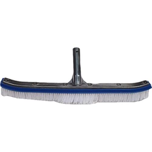 17.7" Pool Brush Head Replacement Heavy Duty Aluminum Back Cleaning Tools with Snap Clip Design for Wall Tile Roof WWO