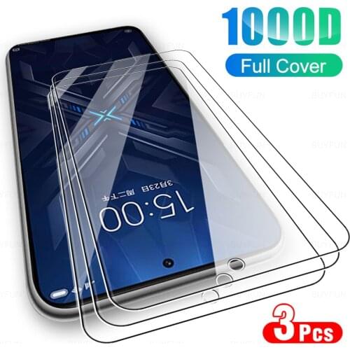 3Pcs Full Cover Protective Glass For Xiaomi Black Shark 4 Pro Tempered Glass Protector Film For Xiomi Xaomi BlackShark4Pro 6.67"