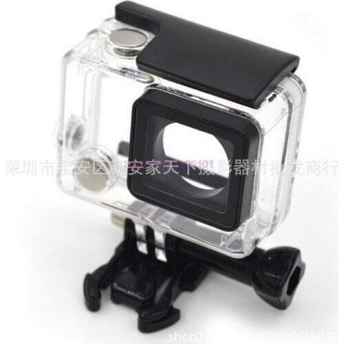 20pcs Replace transparent case Protective Housing Case Skeleton with Open Side with Bracket for GoPro Hero 3/3+/4