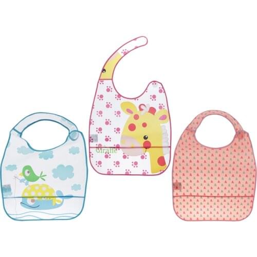 3 Packs Washable Adult Dining Bib Aid Saliva Towel for Elderly Children Disabled