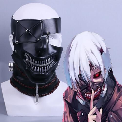 Anime Tokyo Ghoul Cosplay Mask Ken Kaneki Cosplay Mask Halloween Christmas Party Gift