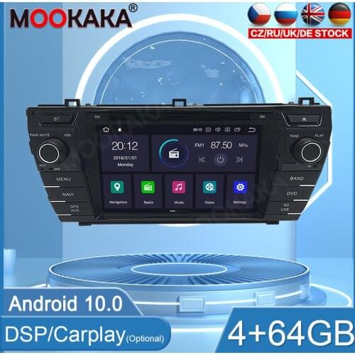 Android 10 Screen Car Radio For Toyota Corolla 2013-2016 GPS Navigation Auto Audio Stereo Recorder Head Unit DSP Carplay