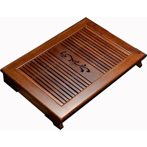 Tea tray African wenge teaboard chicken wing wood puer tea table saucer drawer tray size about