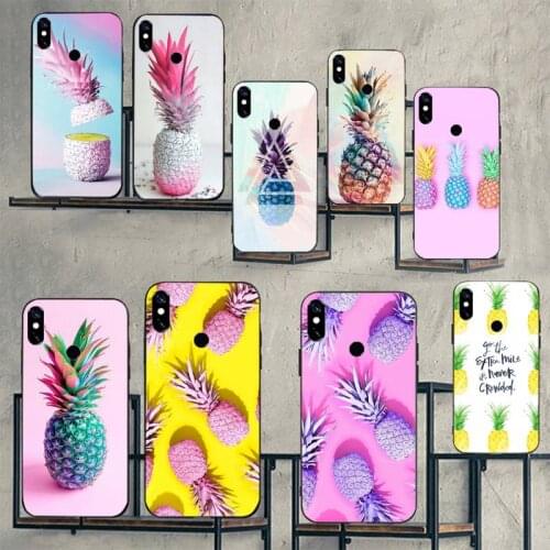 Fruit Pink pineapple Phone Case For Xiaomi Redmi note 7 8 9 t max3 s 10 pro lite
