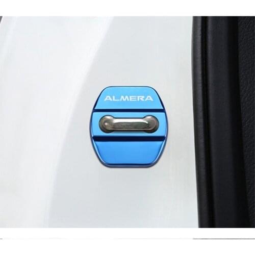 Door Lock Cover sticker case for Nissan Almera G15 N16 Car-Styling Badge Accessories