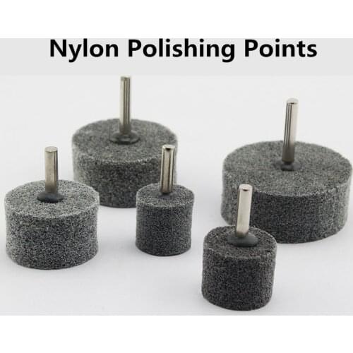 10pcs S/C Non-woven 6mm Shank 25/30/40/50mm Diameter Unitized Wheel Nylon Polishing Disc 7P for Stainless Steel