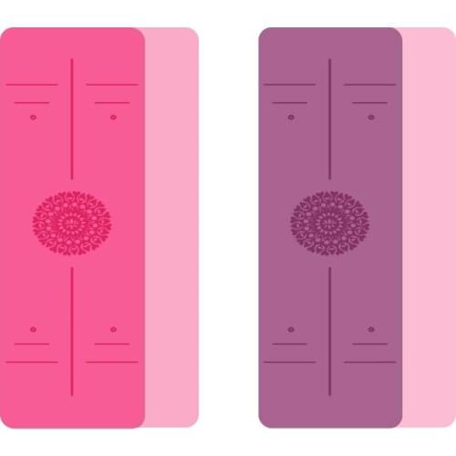 TPE Yoga Mat 6mm For Beginner Non-slip Mat Yoga Sports Exercise Pad With Position Line For Home Fitness Gymnastics Pilates Mats