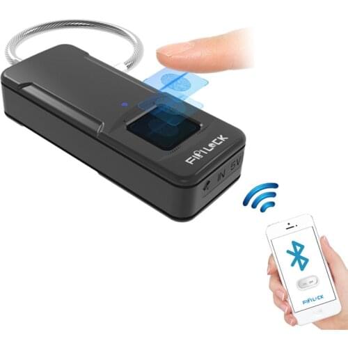 Mini portable Travel backpack suitcase fingerprint Bluetooth lock intelligent anti-theft padlock Keyless Safety protection lock