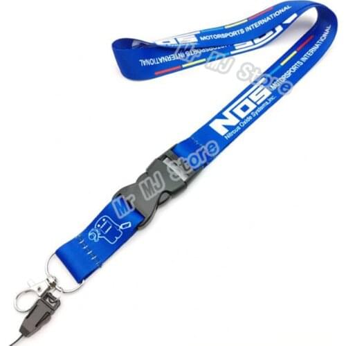 New Hot For Motorsports international JDM Racing DOMO NOS Turbo Tags Employees Card Lanyard Keychain Motorcycle Car Keyring