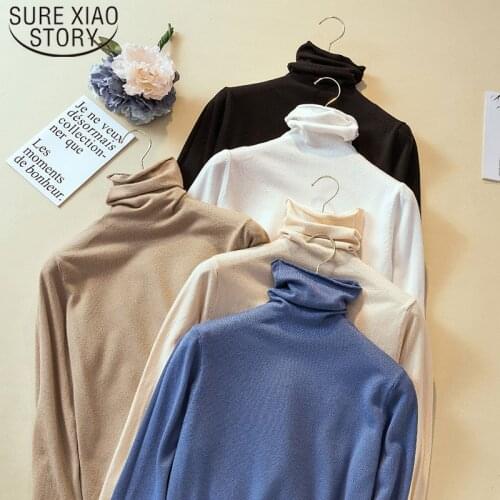 Winter New Casual 2021 Fall Turtleneck Long Sleeve Knitted Sweaters Womens Cashmere Sweater Pullover Women Sweater 7602 50