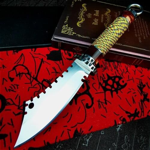 PEGASI Outdoor forged knife self-defense knife high carbon steel short knife high hardness survival knife straight knife
