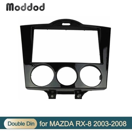 Double Din Fascia Radio For MAZDA RX-8 RX8 Refitting Dash CD DVD Stereo Audio Panel Mount Installtion Dash Kit Face Plate Bezel