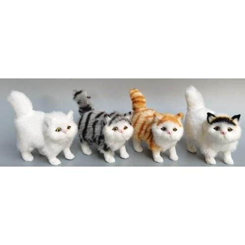 Realistic Persian Cat Plush Toy Simulation Cat Doll Home Table Top Decoration Gift For Kids Boys And Girls Easter Christmas Gift