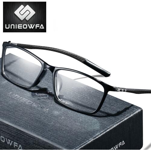 Carbon Fiber Prescription Glasses Men Optical Myopia Eyeglasses Progressive Multifocal Eye Glasses Photochromic Anti Blue Light