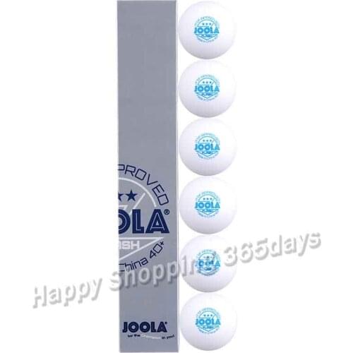 2019 JOOLA 3-Star Plastic Table Tennis Balls Seamless 40+ New Material Poly White Ping Pong Balls ITTF Approved