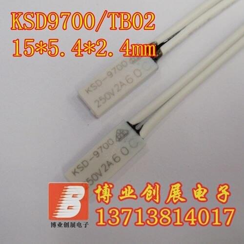 5pcs/TB02/KSD9700 Small volume Thermal protector 115 Degrees Celsius Normally closed (N.C) 2A250V Temperature control switch