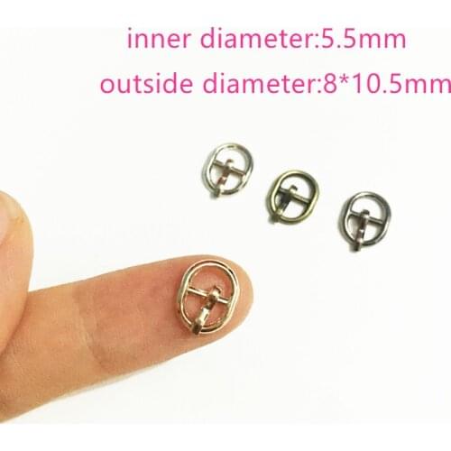 50PCS/lot 5.5MM Diy bjd blyth doll buckle shoes accessories mini ultra-small Tri-glide buckle belt buckle doll bag buckle