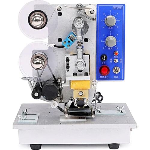 Date Printer Automatic Printer Inkjet Printer HP-241B Moving Ribbon Printer Hot Printing Machine Heat Ribbon