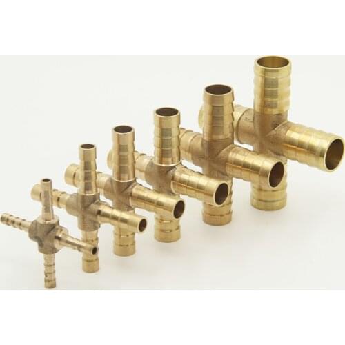 Type of Copper Pipe Fittings, Four-way Joint, Cross Hose Joint, Pagoda Joint 4 68 10 12 14 16 19 25mm