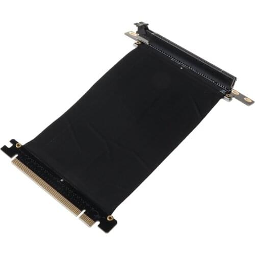 PCI Express PCI-e 3.0 16x Flexible Cable Card Extension Port Adapter High Speed Riser Card Graphics Cards Connector Cable L type